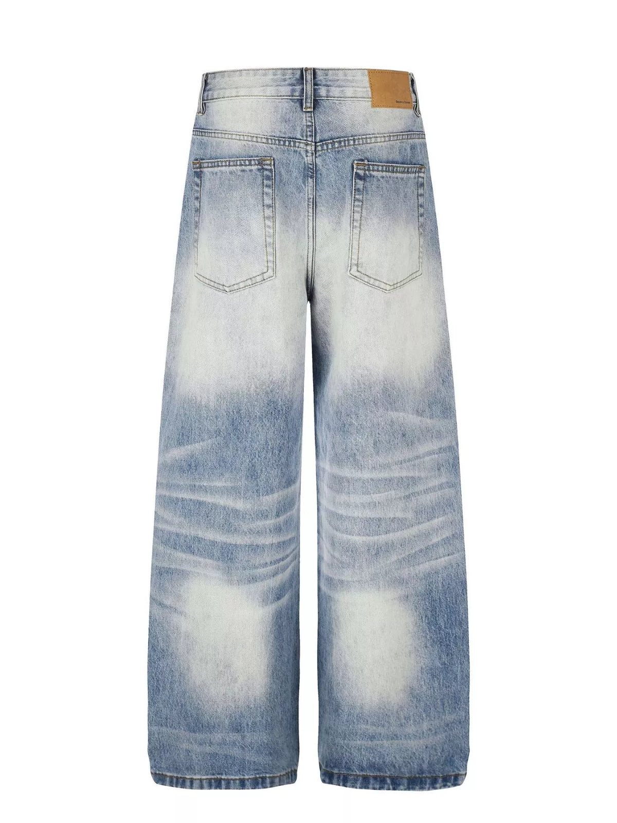 Men's Washed Wide Leg Jeans - Lilixa.store