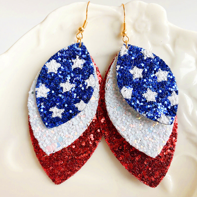 Leaf Shape Copper Dangle Earrings – image 1 | Lilixa Trending Jewelry