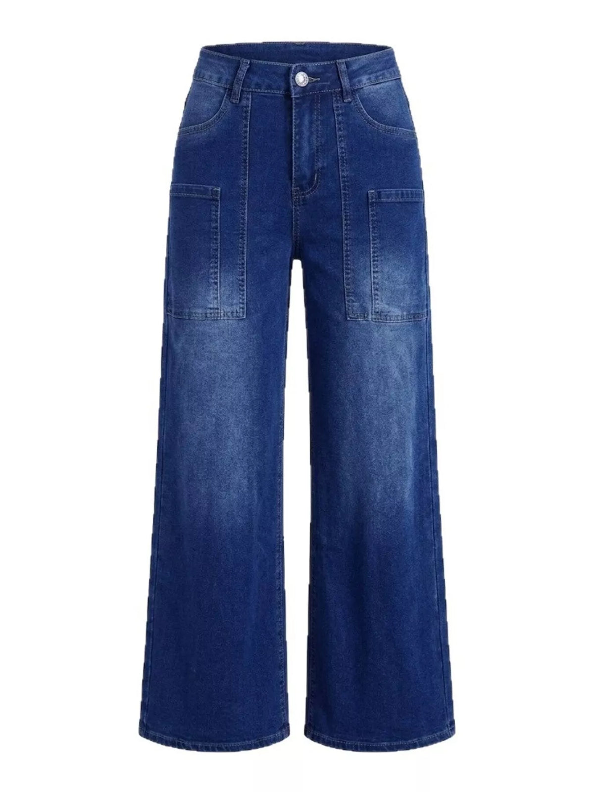 High-Waisted Wide Leg Jeans