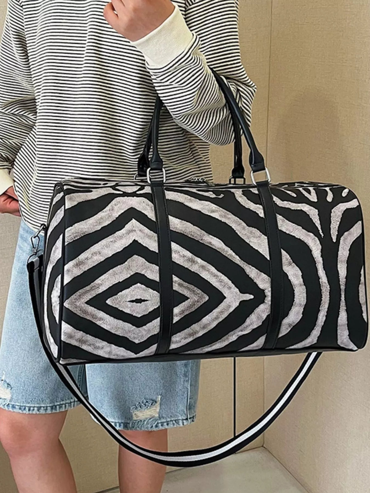 Zebra Print Duffle Bag - Lilixa.store