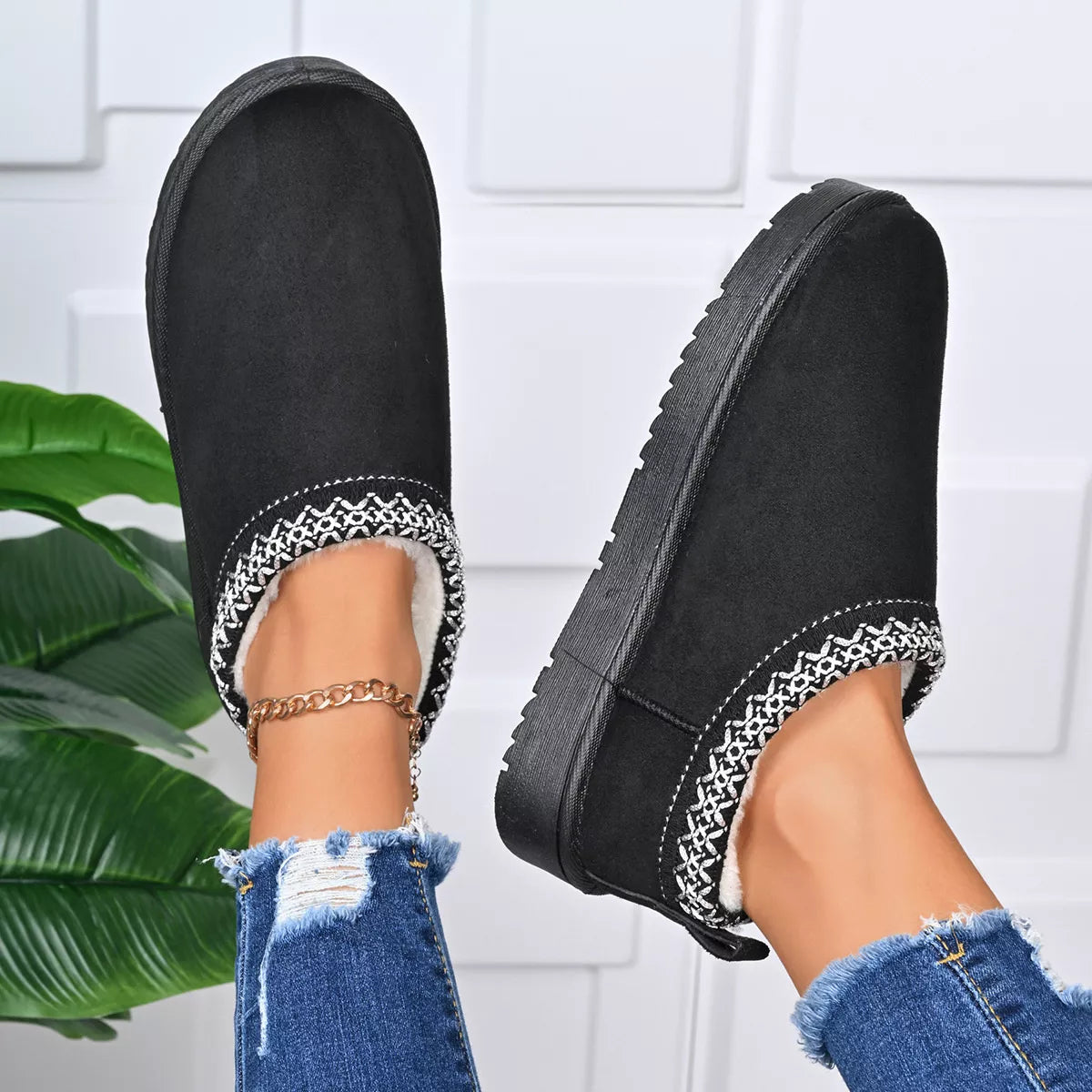 Round Toe Platform Ankle Boots - Lilixa.store