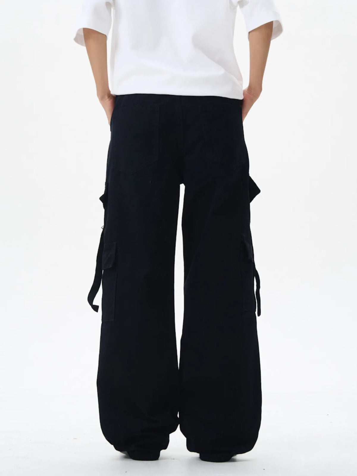 Men's Wide Leg Cargo Pants, view 4
