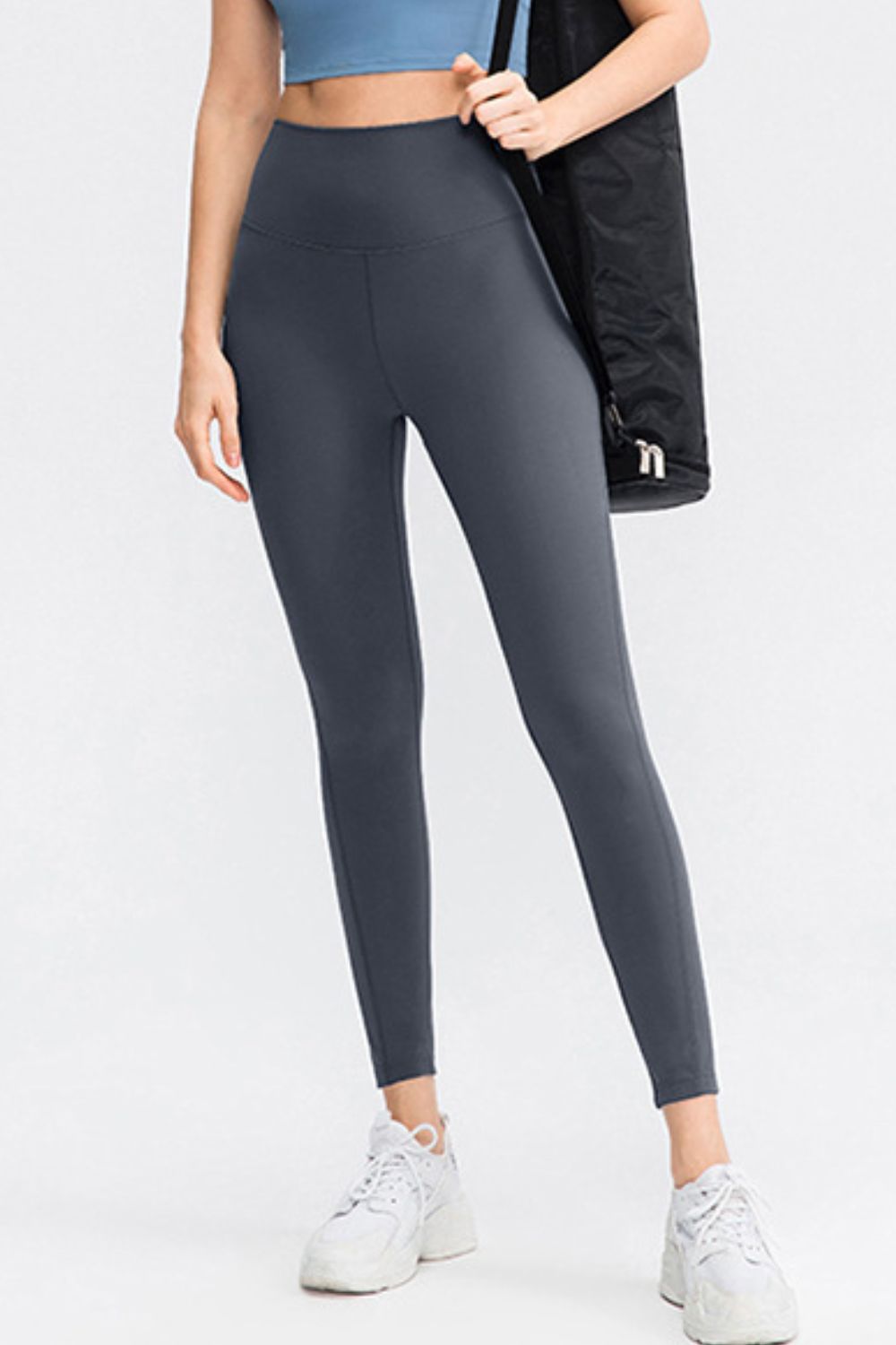 Slim Fit Wide Waistband Long Sports Pants - Lilixa.store