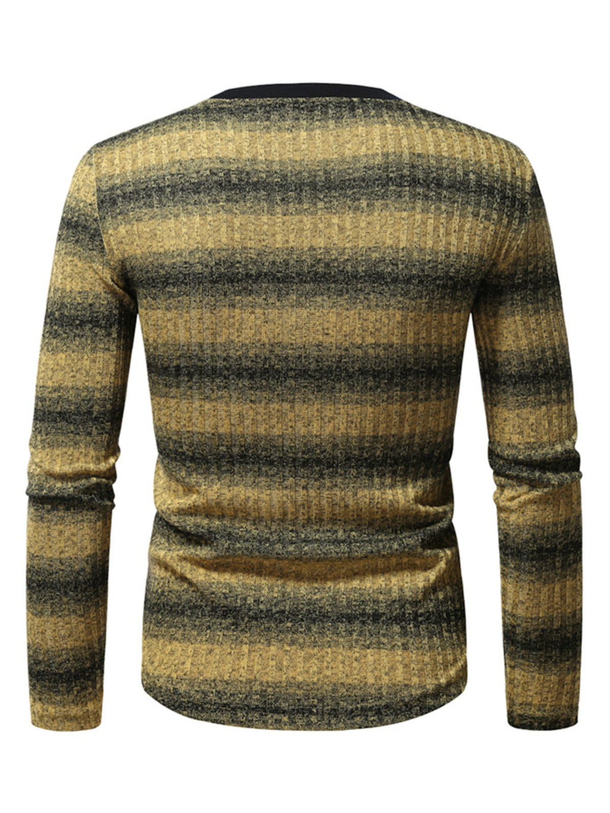 Men's Full Size Striped Long Sleeve T-Shirt Plus Size