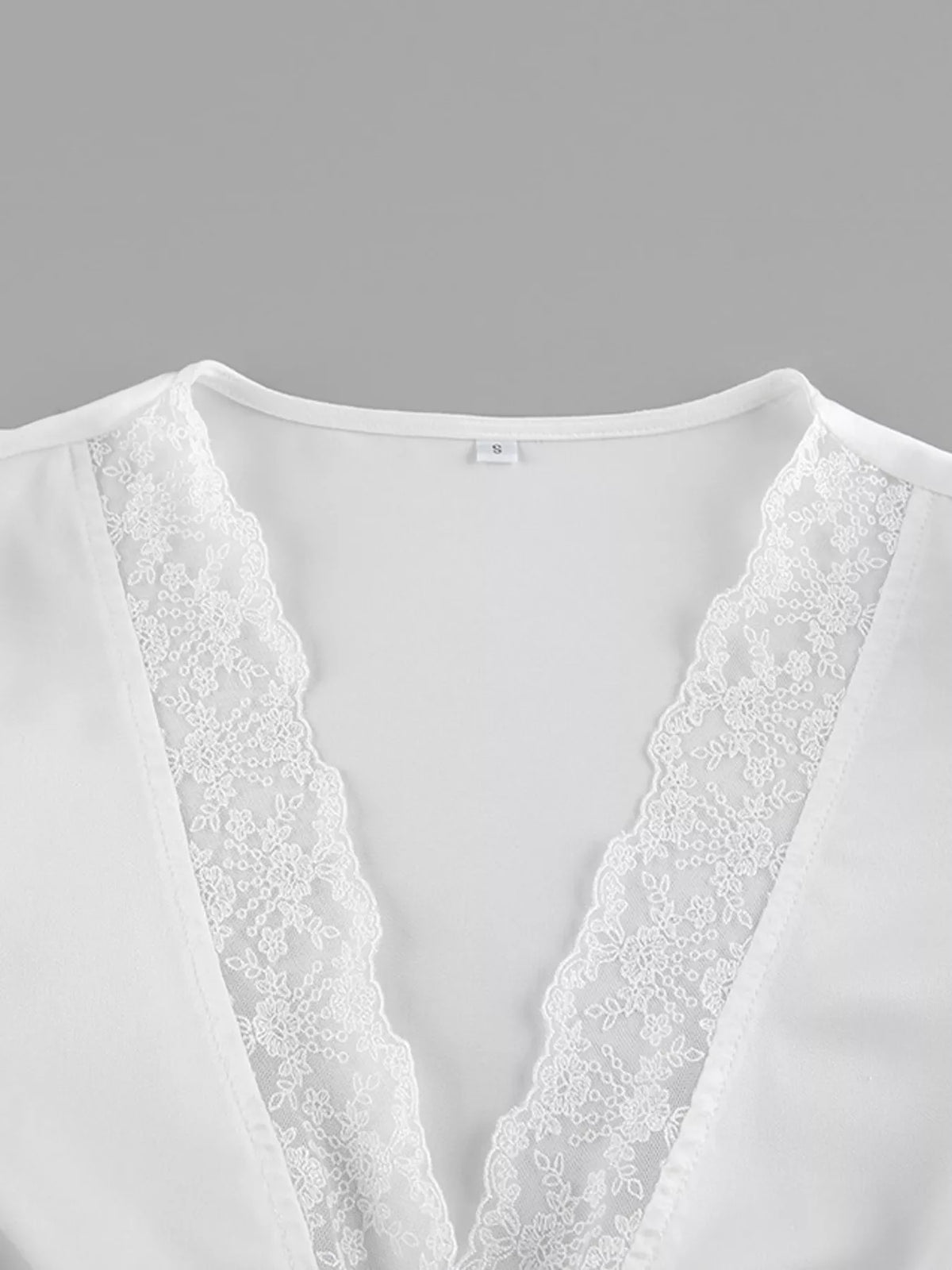 Lace Detail Short Sleeve Top and Skirt Set, view 16