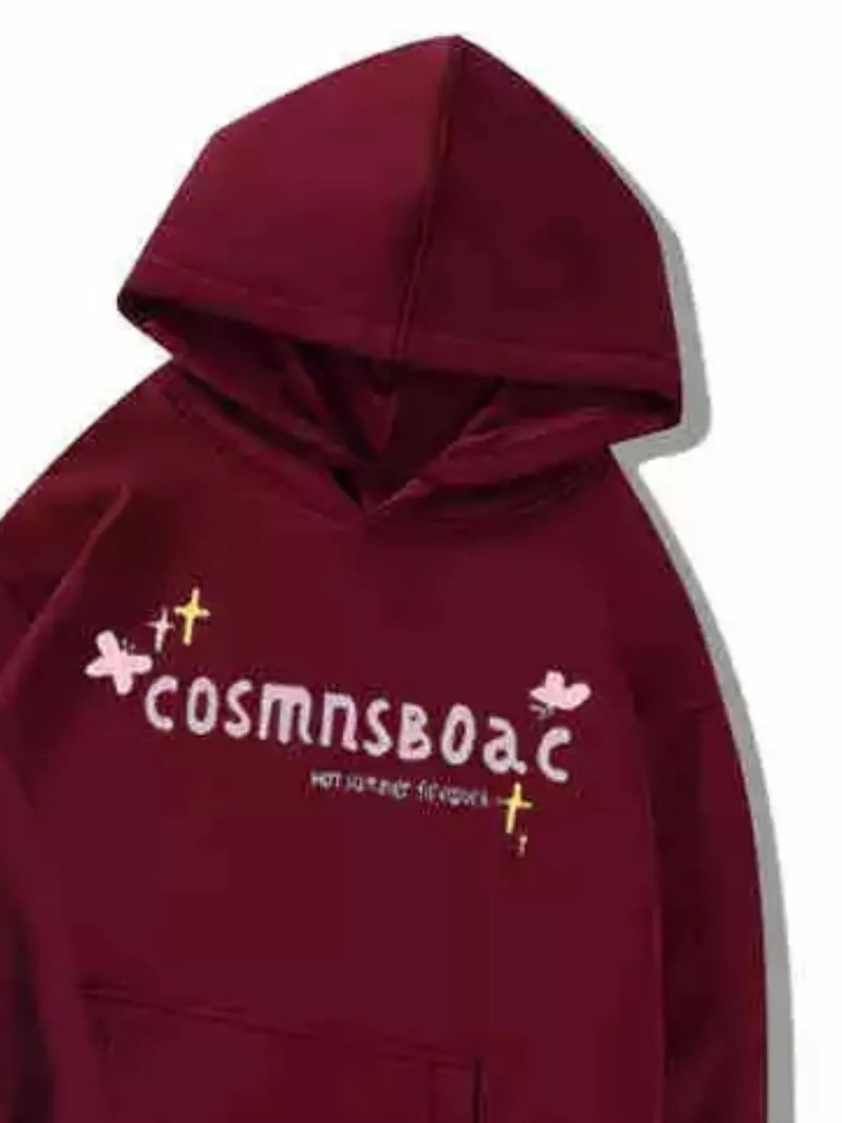 Full Size Fireworks Graphic Kangaroo Pocket Hoodie Plus Size