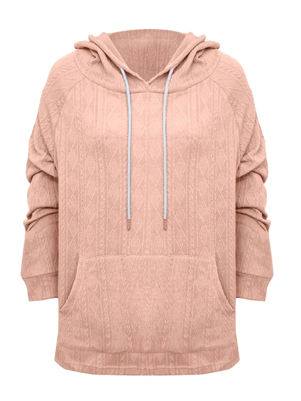 Full Size Drawstring Long Sleeve Hoodie - Lilixa.store