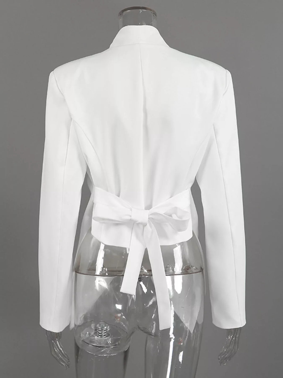 Slim-Fit Asymmetric Hem Blazer - Lilixa.store