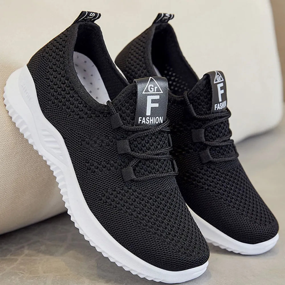Breathable Mesh Lace Up Athletic - Lilixa.store
