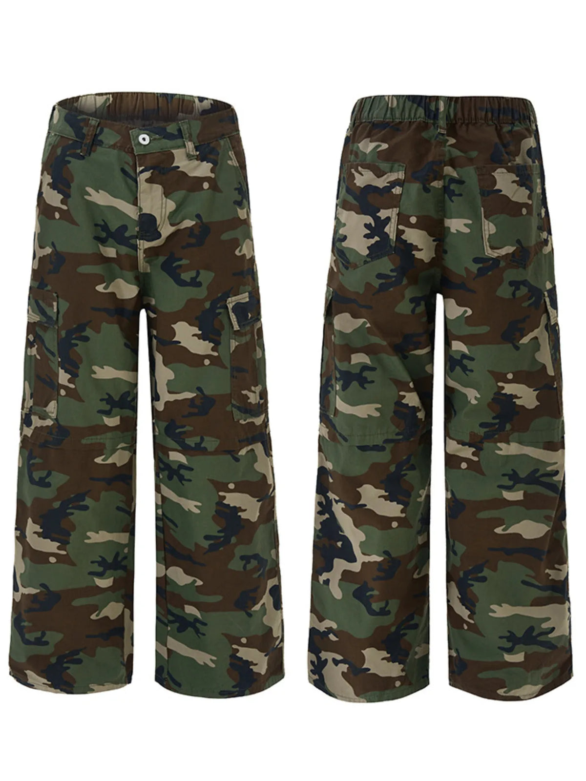 Men's Loose Fit Camouflage Cargo Pants, view 7