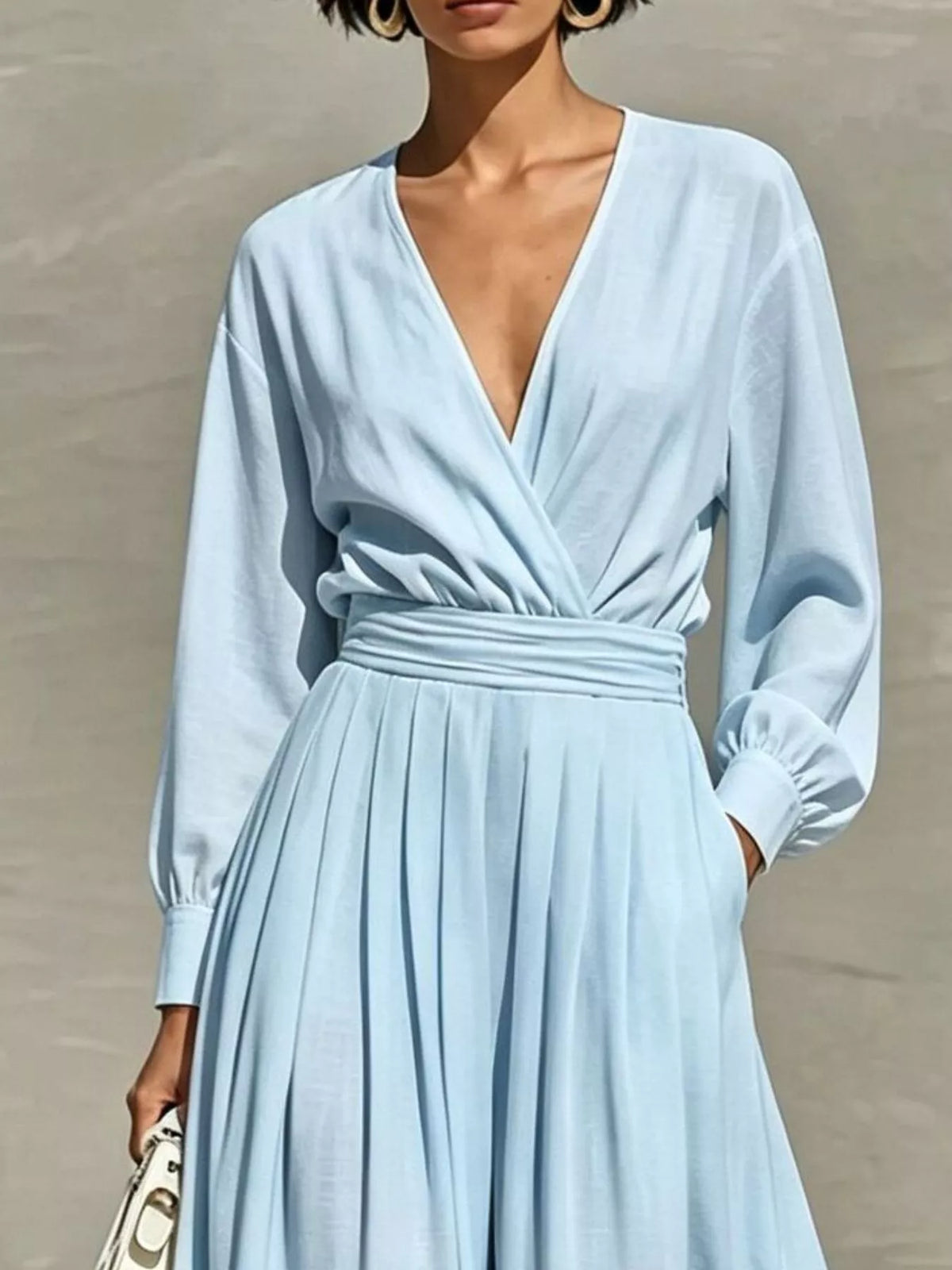 Long Sleeve Wide-Leg Jumpsuit