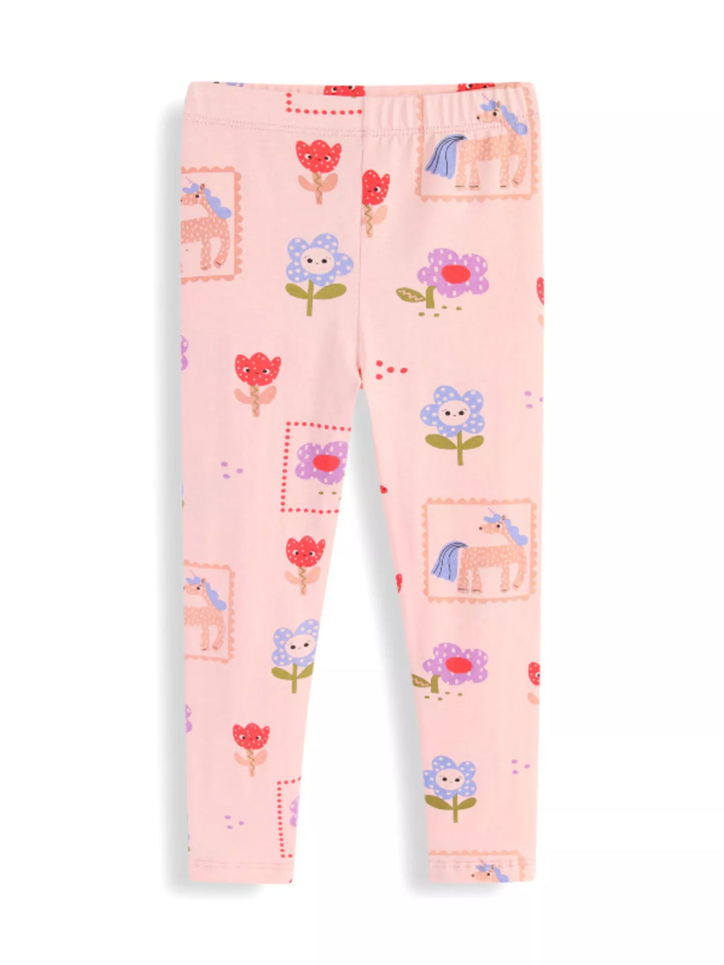Children's Unicorn & Floral Print Leggings - Lilixa.store