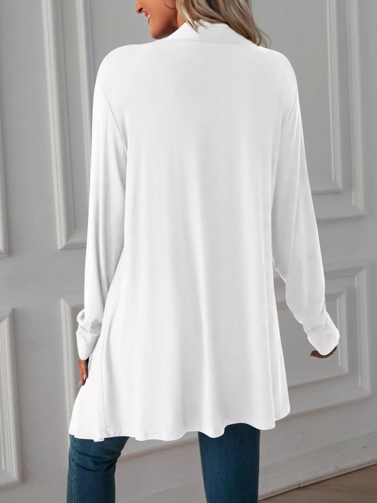 Lightweight Open Front Cardigan - Lilixa.store