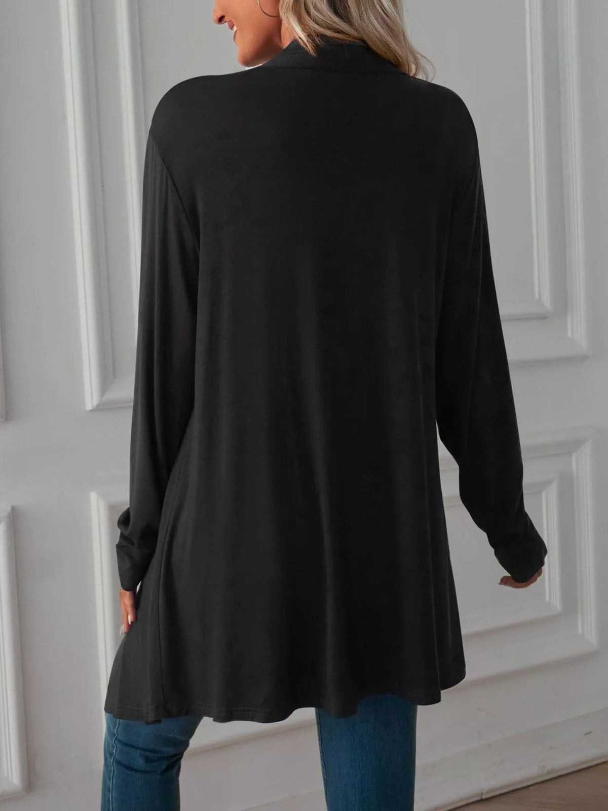 Lightweight Open Front Cardigan - Lilixa.store