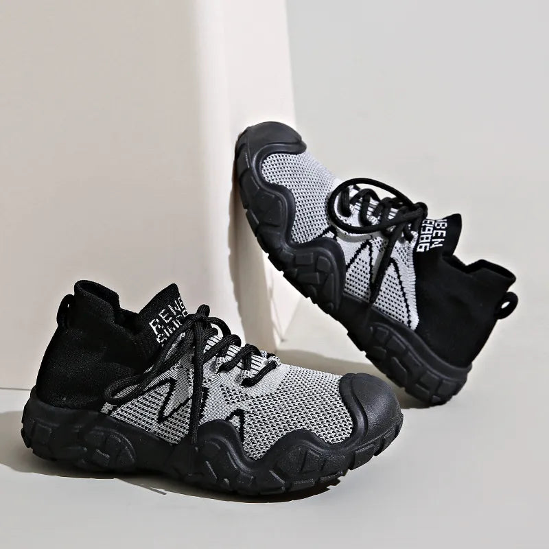 Contrast Mesh Platform Athletic - Lilixa.store