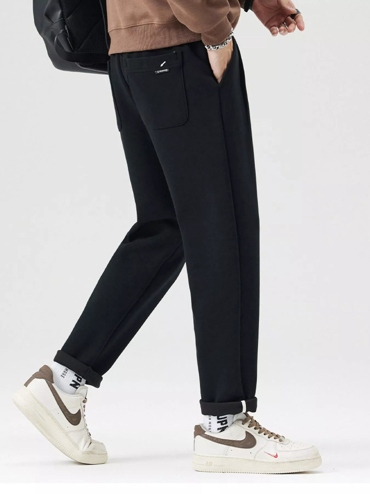 Men's Drawstring Loose Fit Pants, view 2