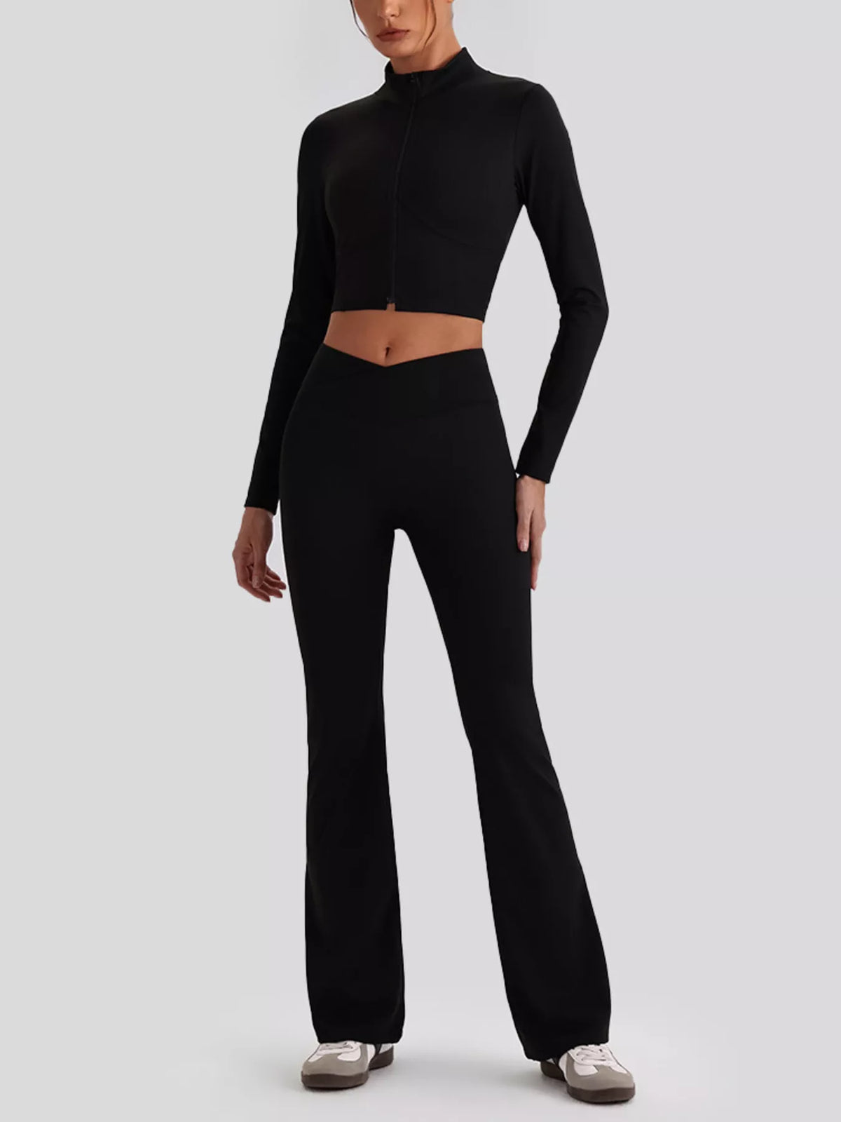 Seamless Criss-Cross V-Neck Tank and Leggings Active Set - Lilixa.store