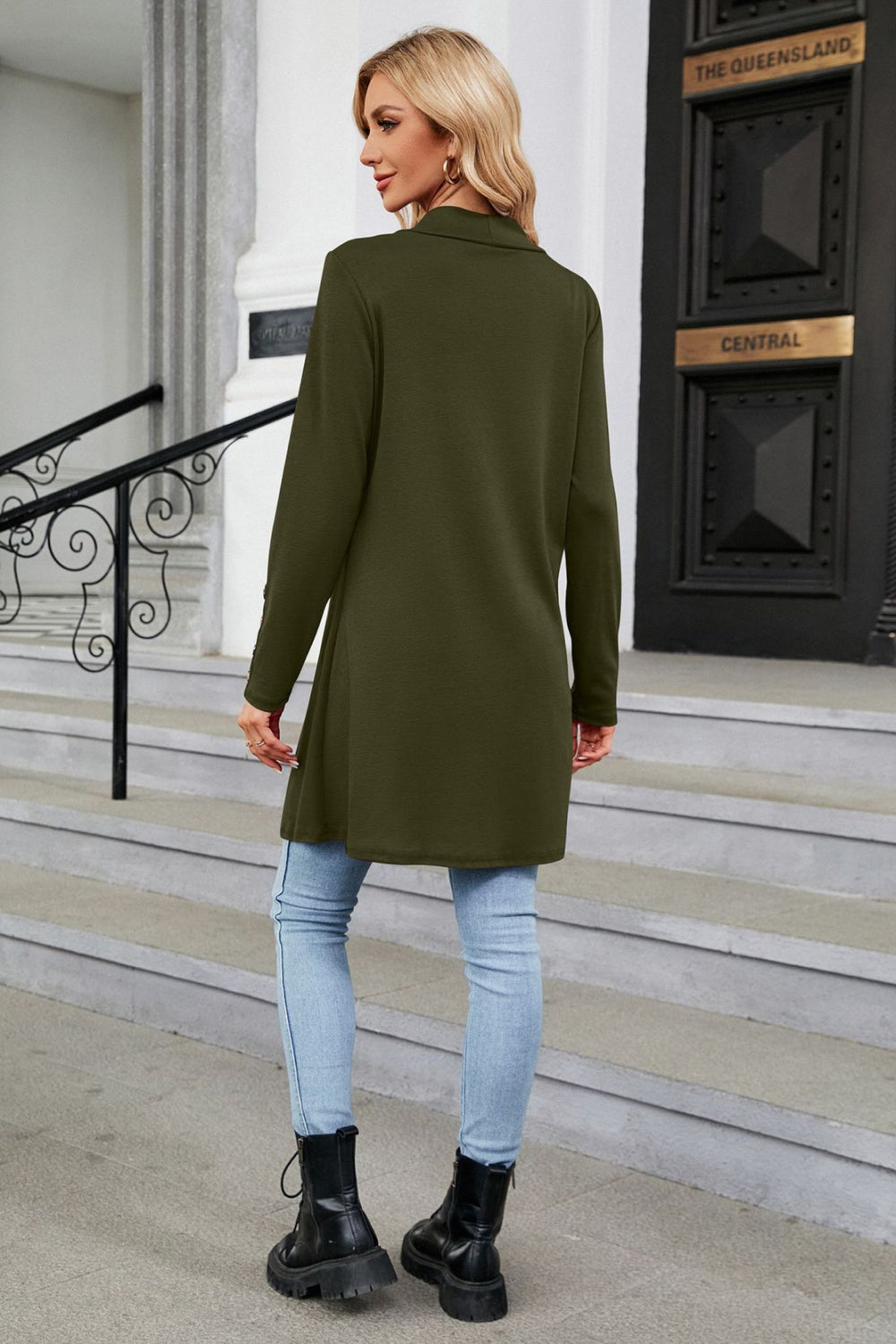 Long Sleeve Open Front Cardigan - Lilixa.store