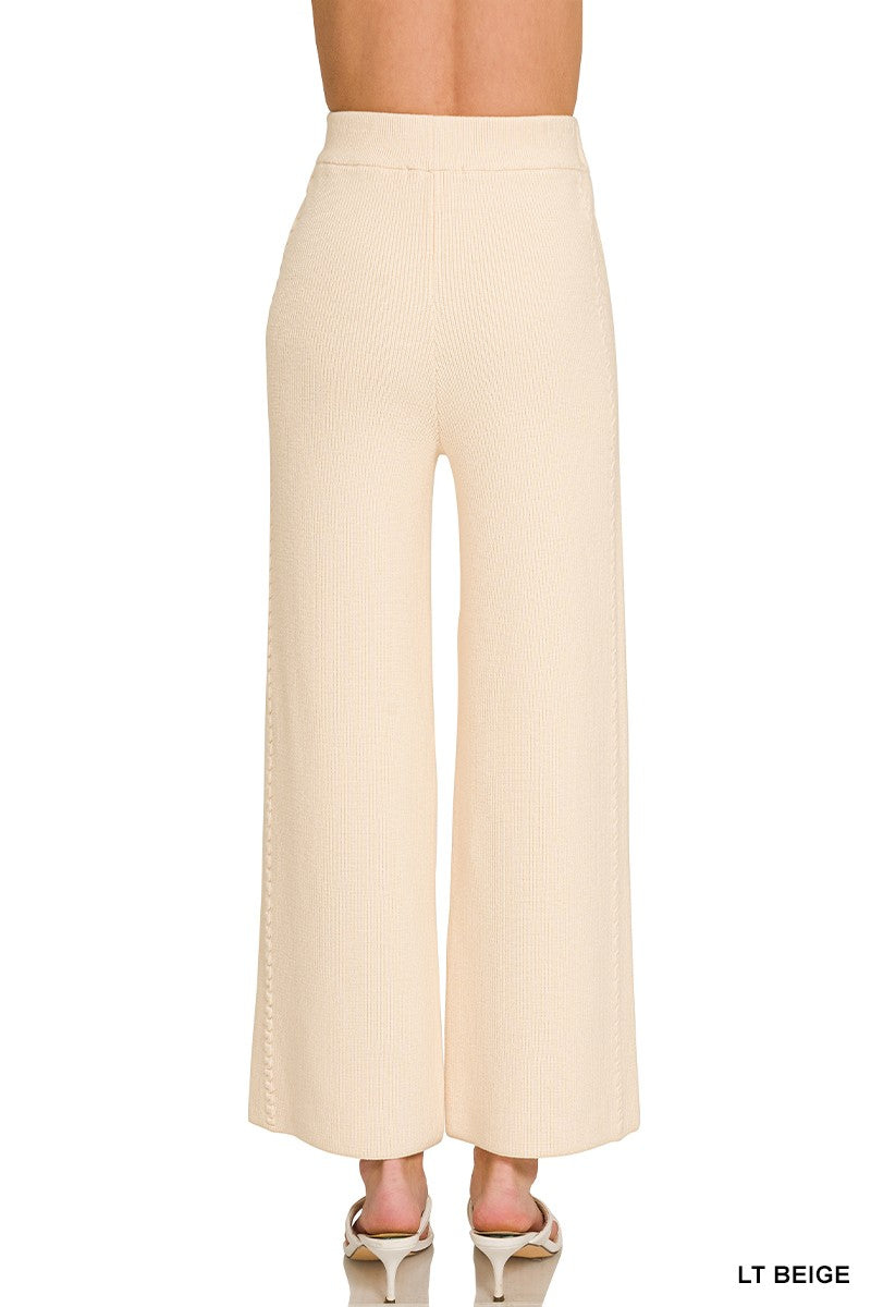Zenana Viscose Sweater Pants, view 2