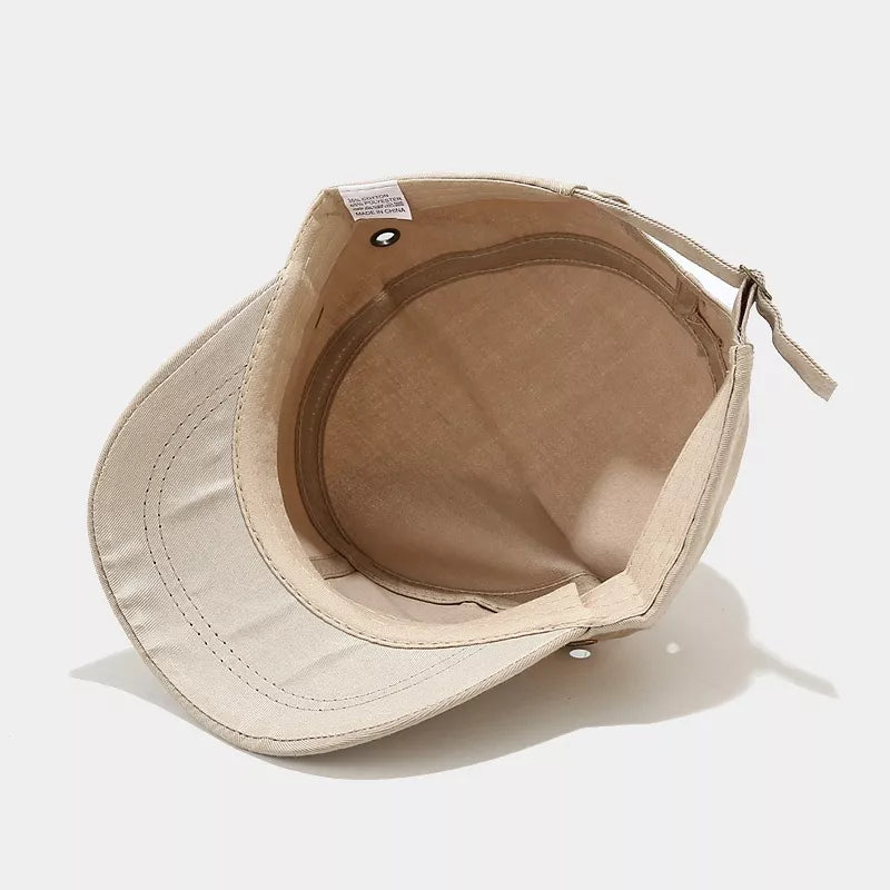 Solid Color Military Cadet Hat - Lilixa.store