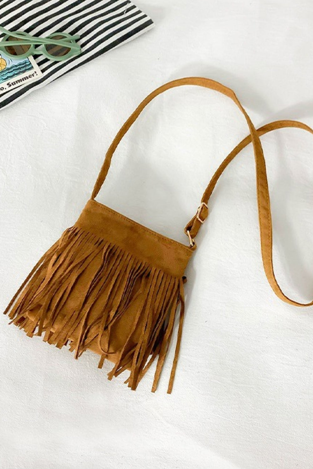 Adored PU Leather Crossbody Bag with Fringe - Lilixa.store