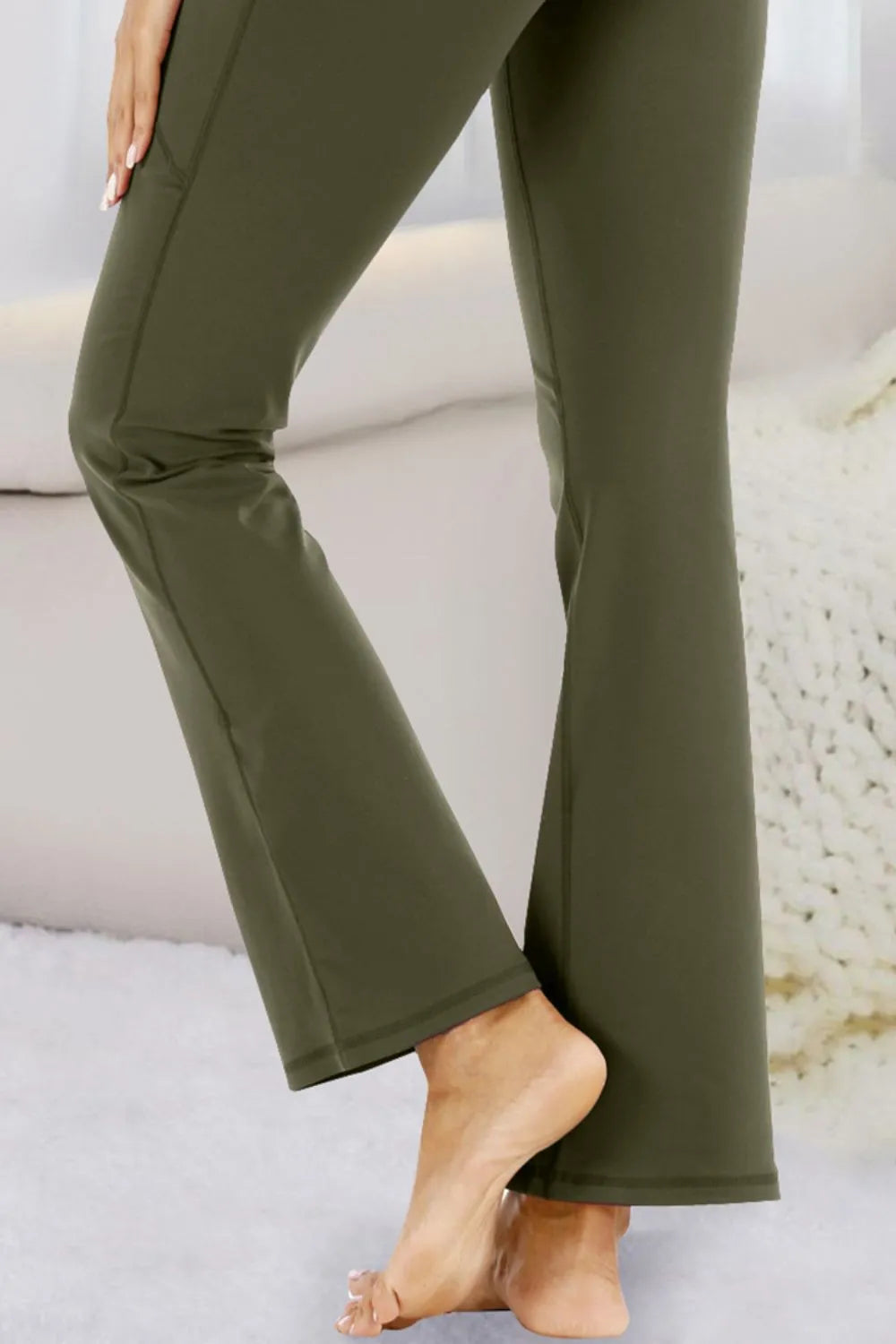 Pocketed High Waist Active Pants - Lilixa.store