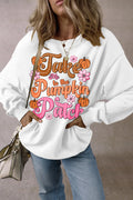 Letter Graphic Long Sleeve Sweatshirt - Lilixa.store