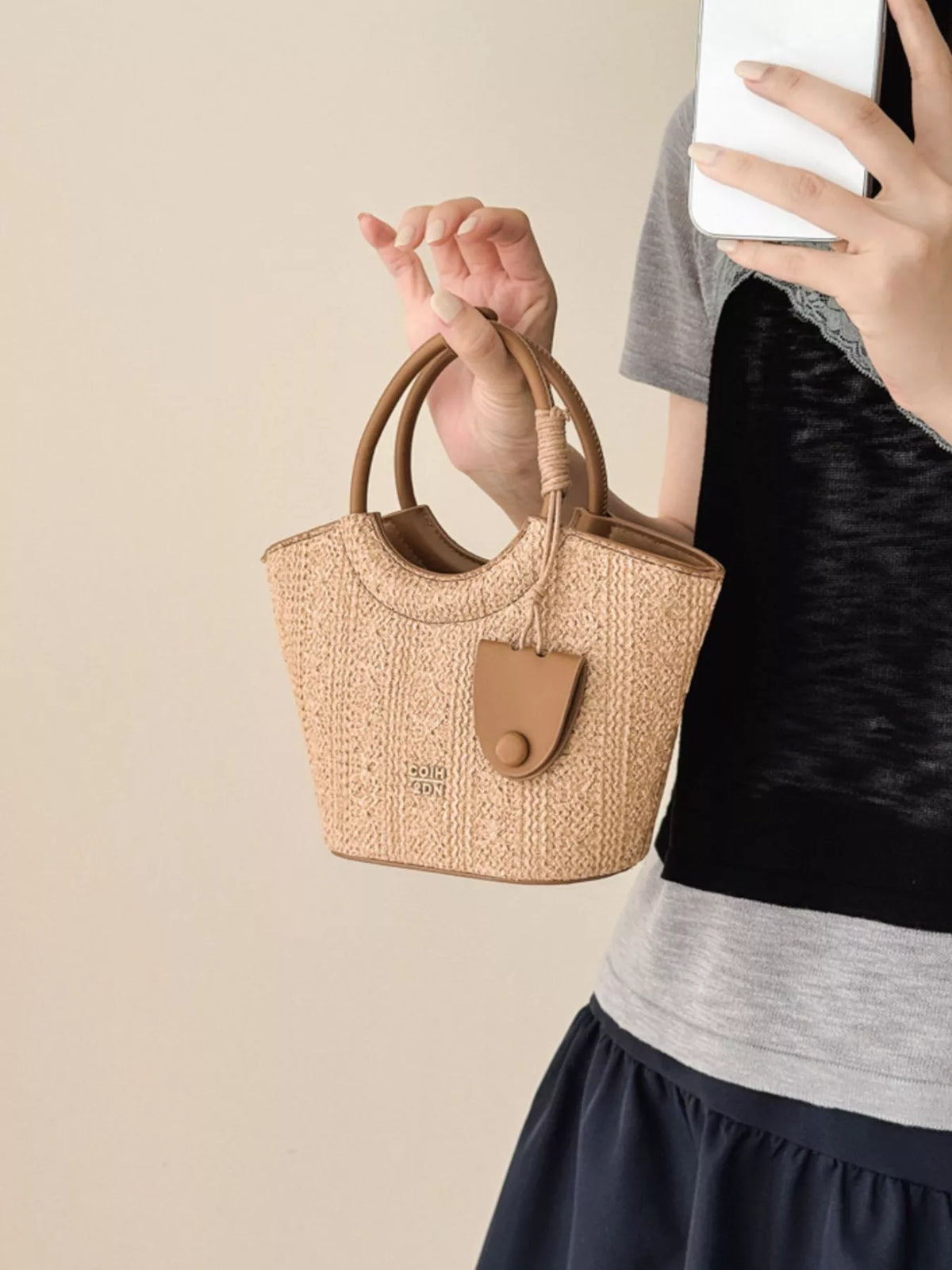 Top Handle Crossbody Bag