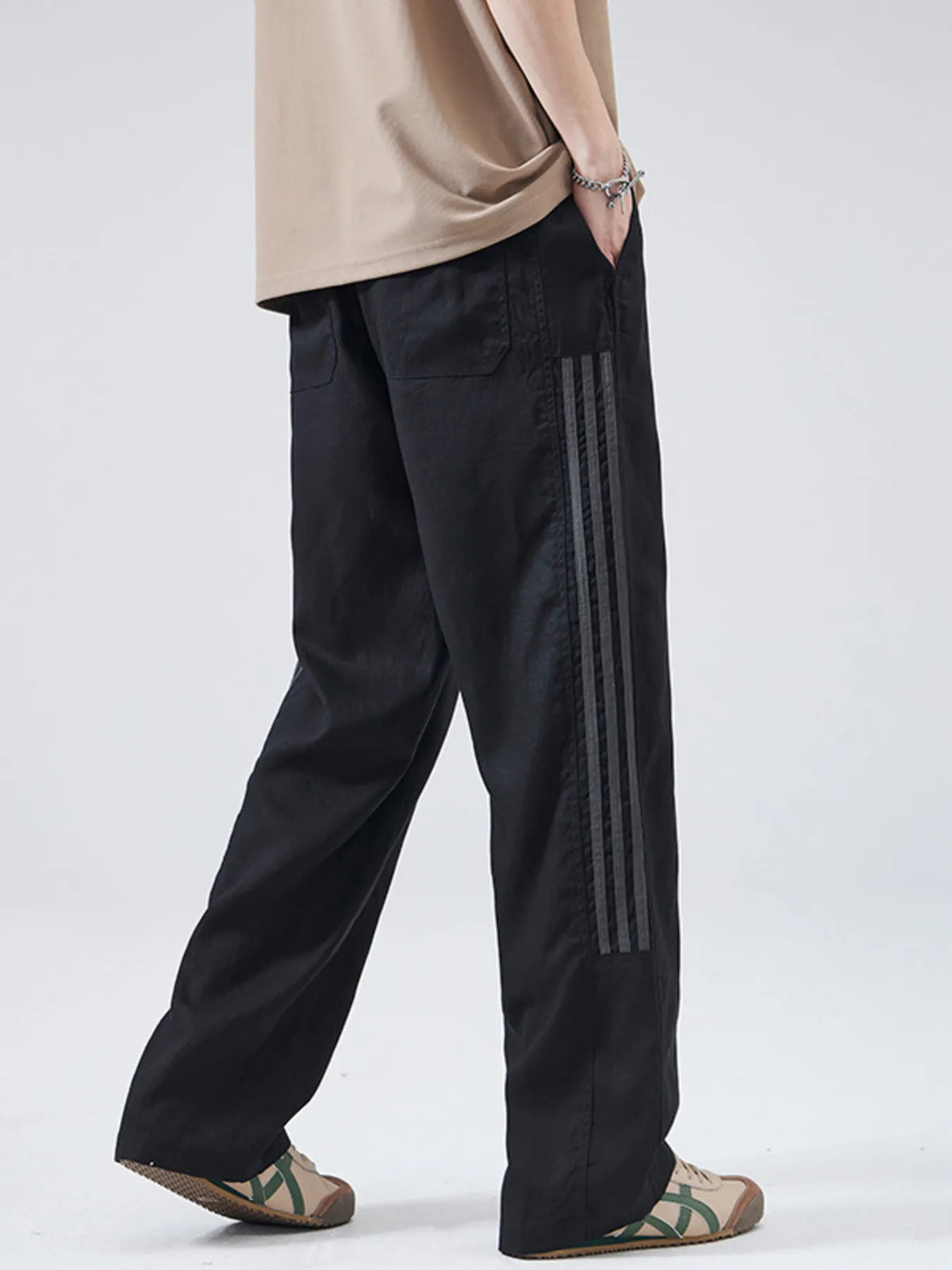 Men's Full Size Casual Loose-Fit Drawstring Pants Plus Size, view 2