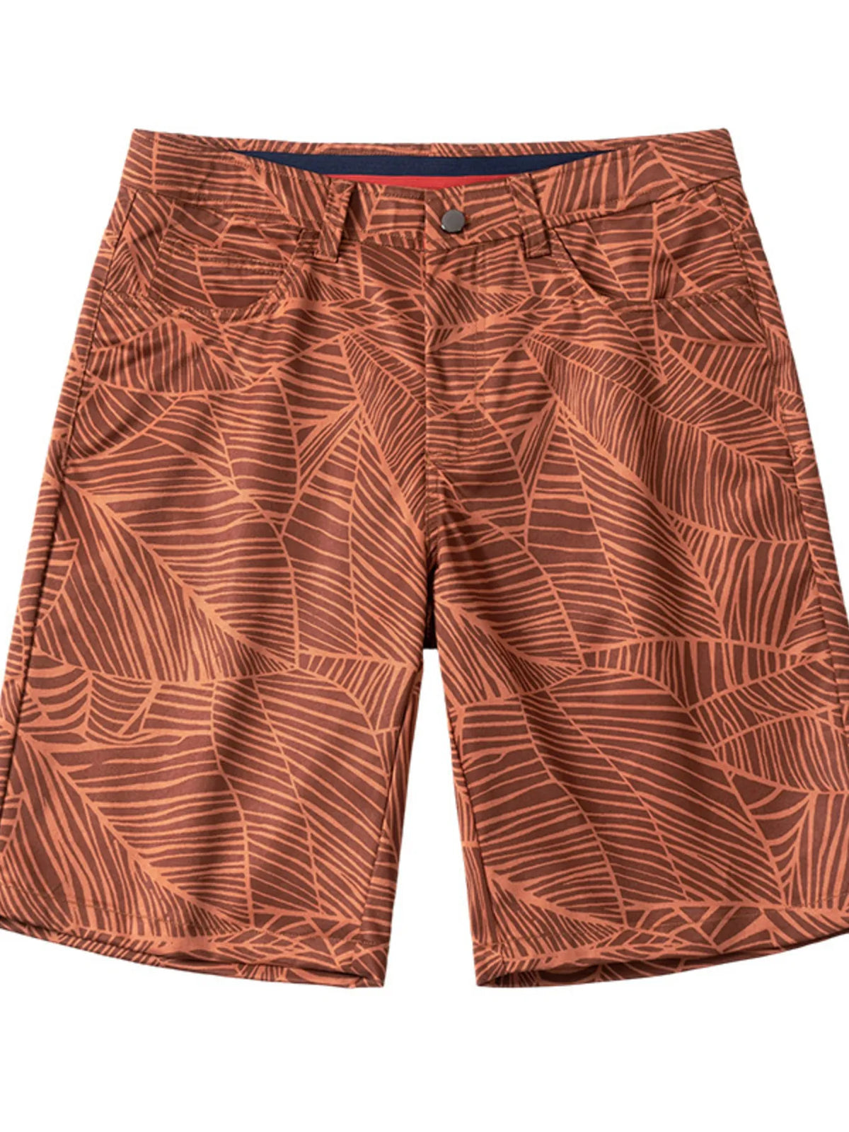 Men's Printed Loose Fit Shorts in Ruby Red
