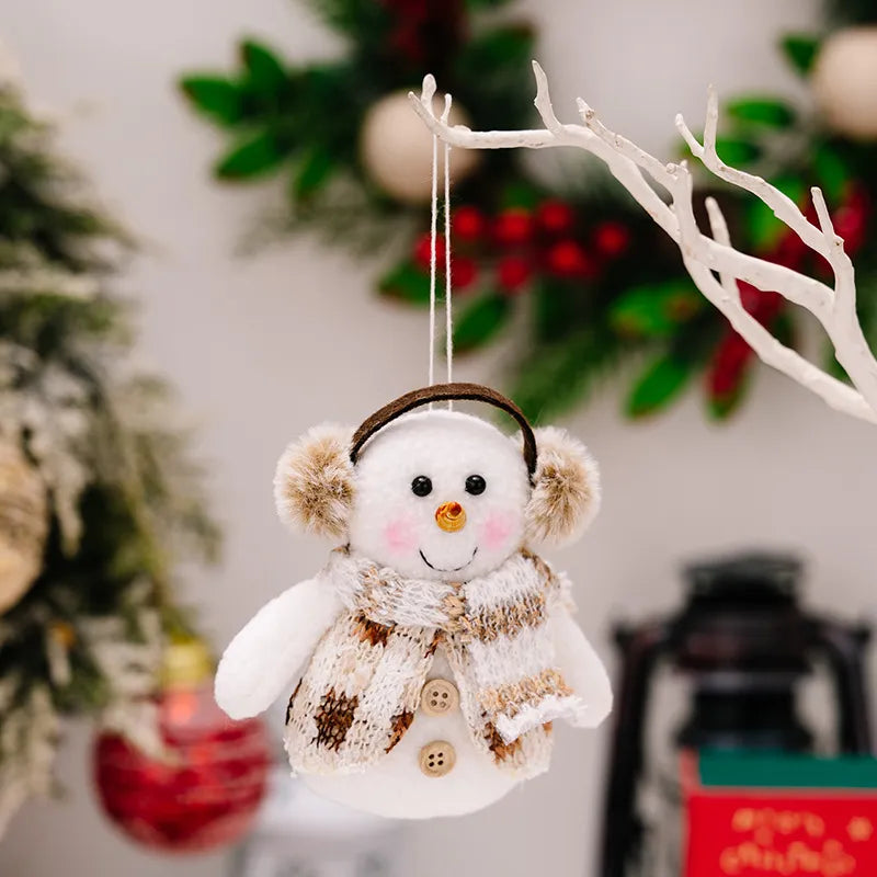 Santa Snowman Reindeer Hanging Ornament - Lilixa.store
