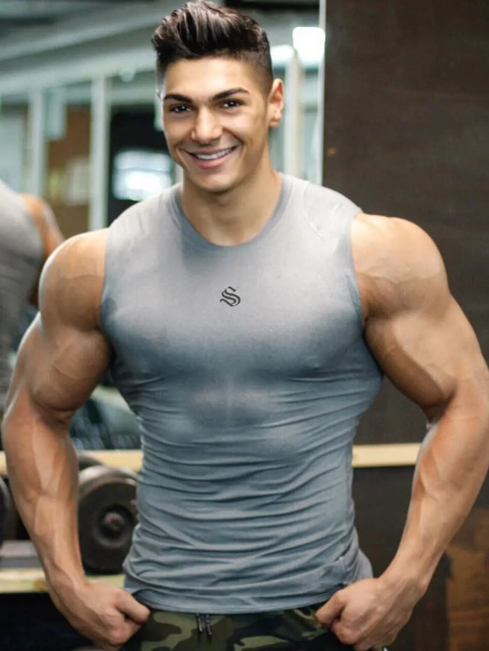 Men's Plus Size Round Neck Tank - Lilixa.store