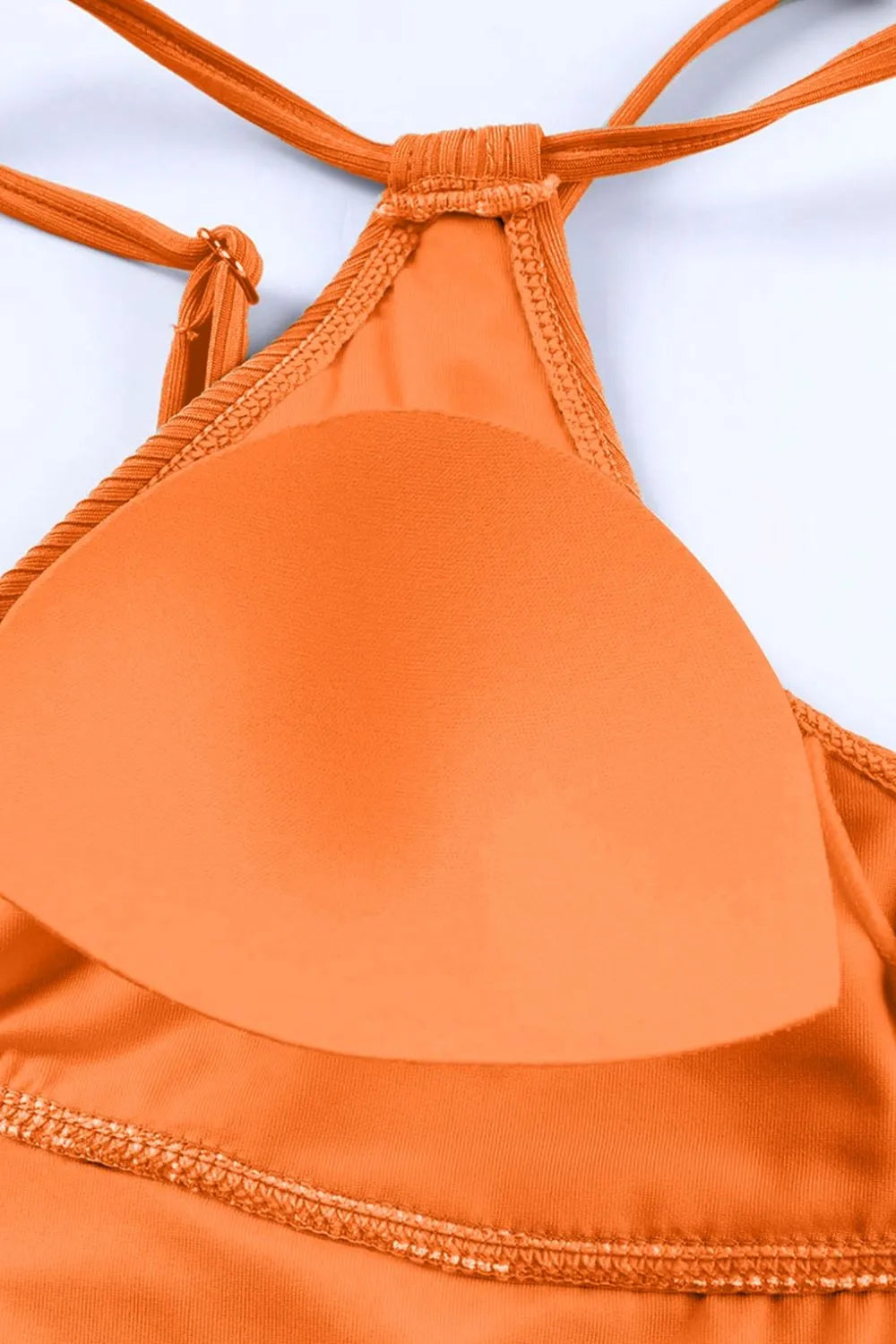 Drawstring Plunge One-Piece Swimwear - Lilixa.store