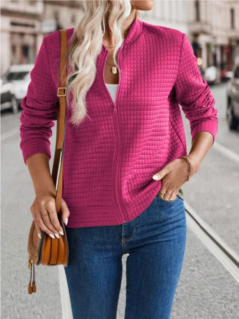 Zip Up Long Sleeve Jacket, view 15