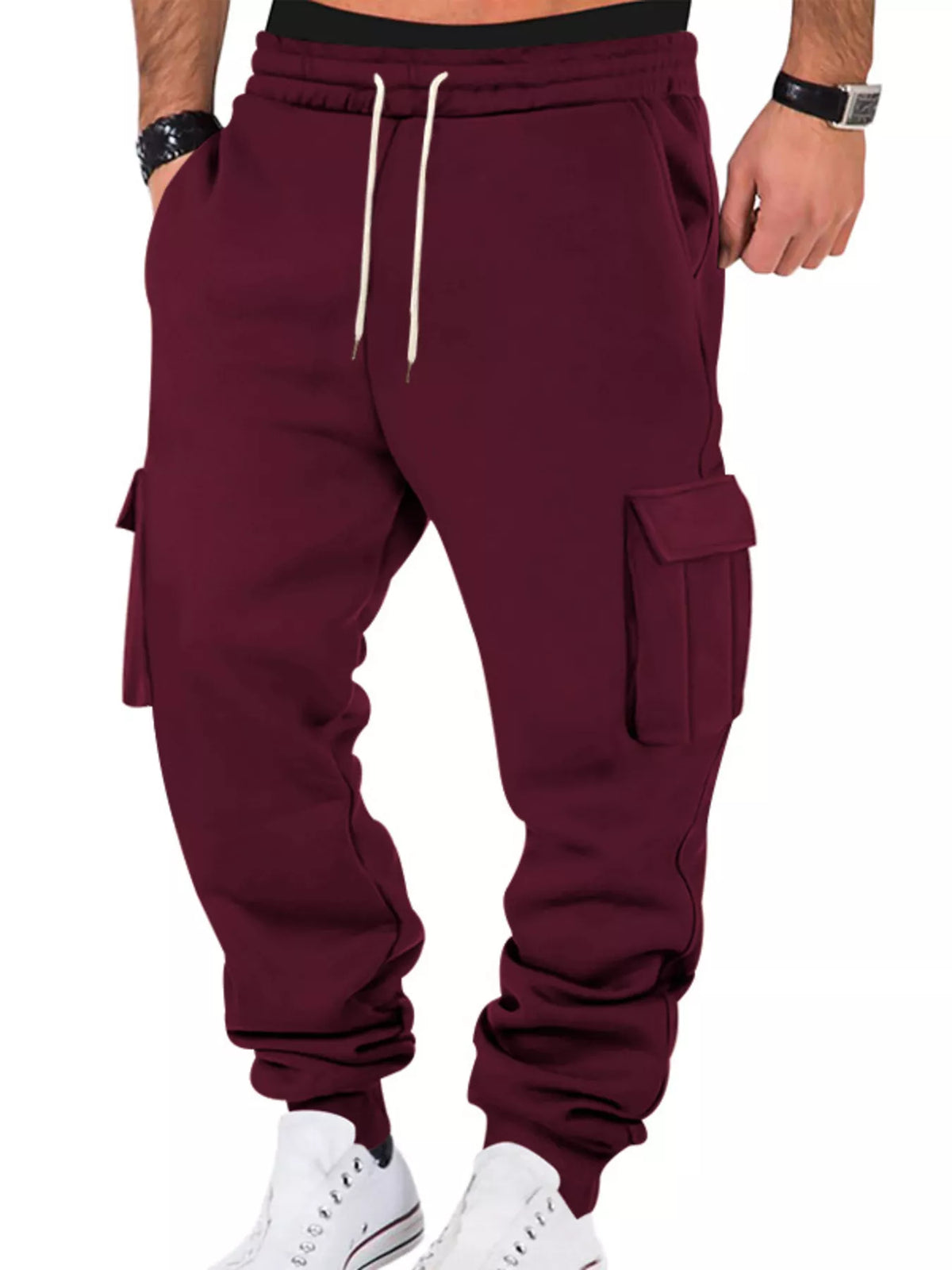 Men's Full Size Casual Joggers with Multi-Pocket Plus Size - Lilixa.store