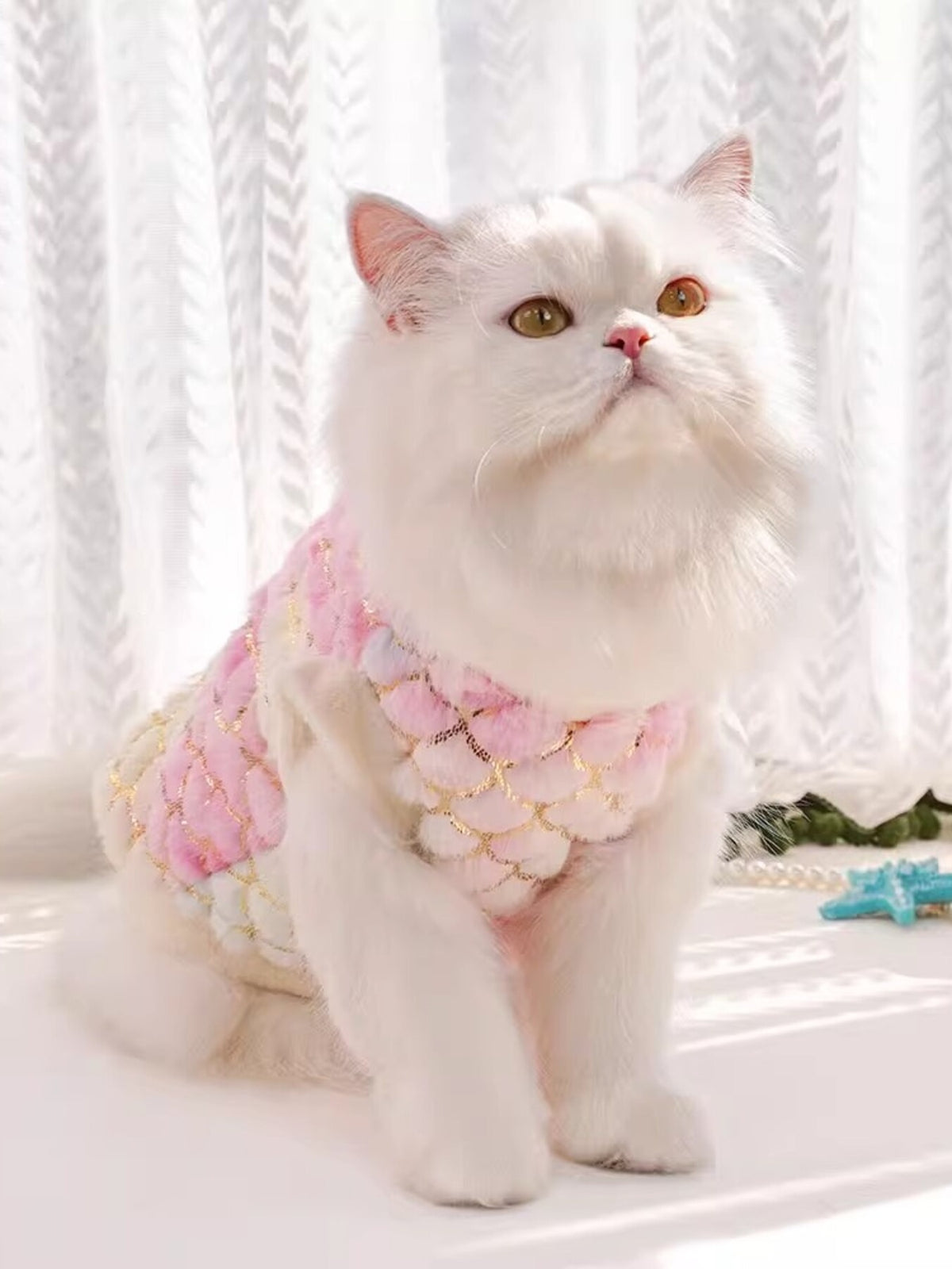 Mermaid Scale Plush Pet Top - Lilixa.store