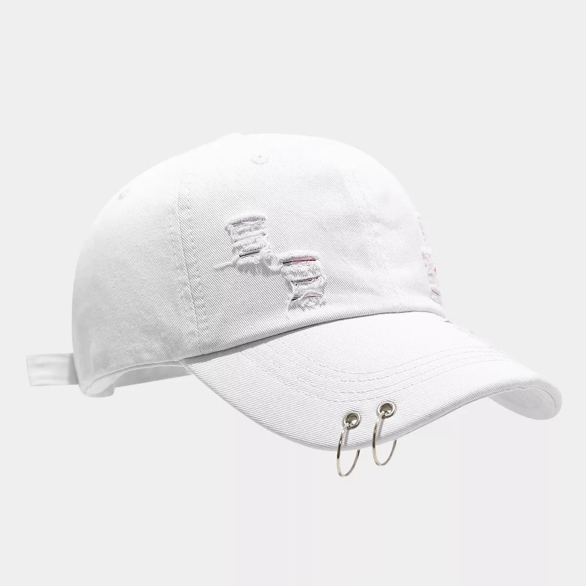 Distressed Denim Baseball Cap - Lilixa.store
