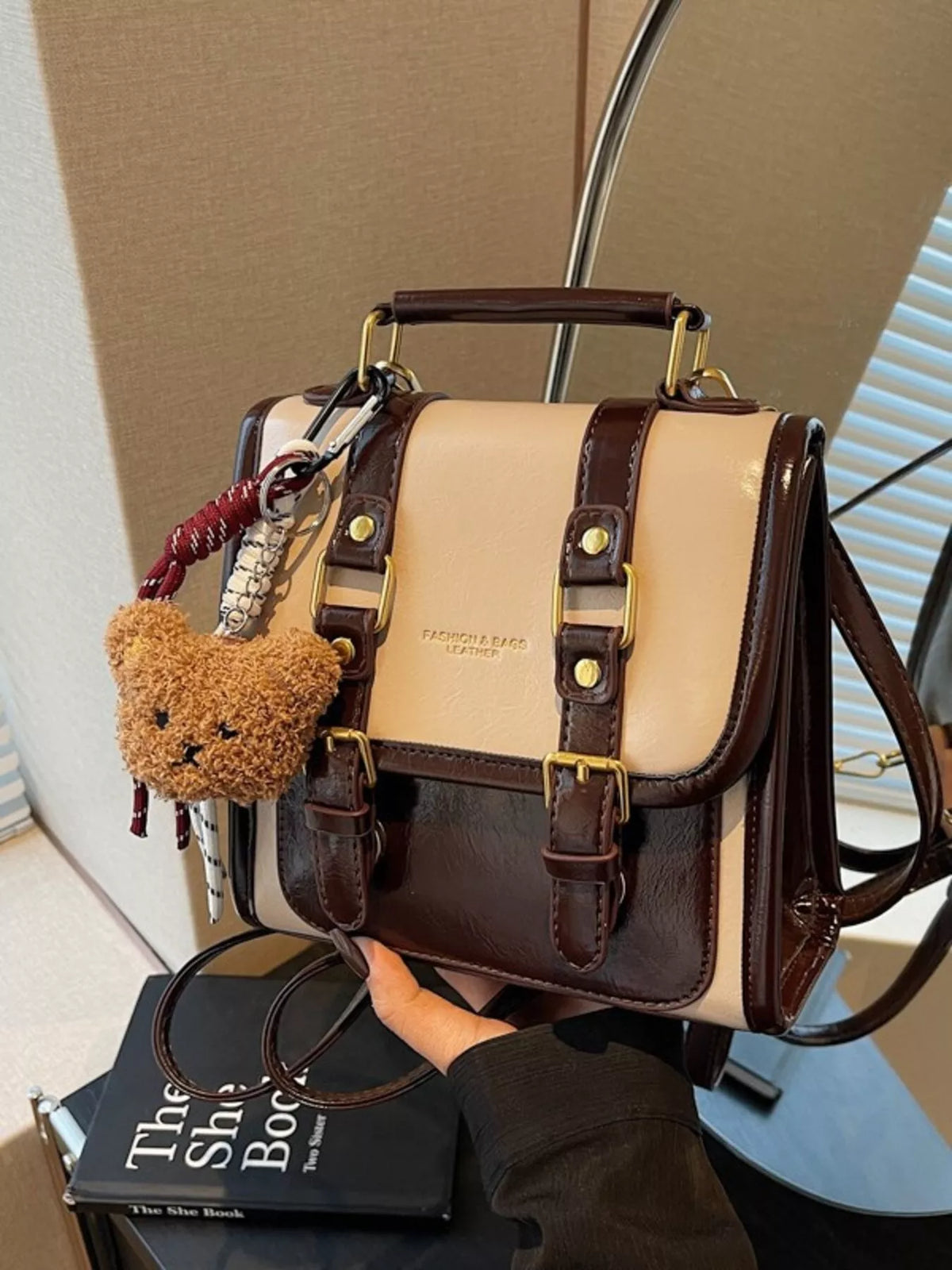 Buckle Flap Backpack Bag - Lilixa.store