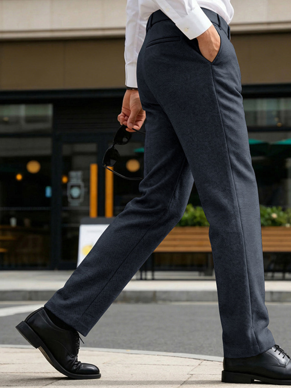 Men's Full Size Classic Fit Dress Pants Plus Size, view 8