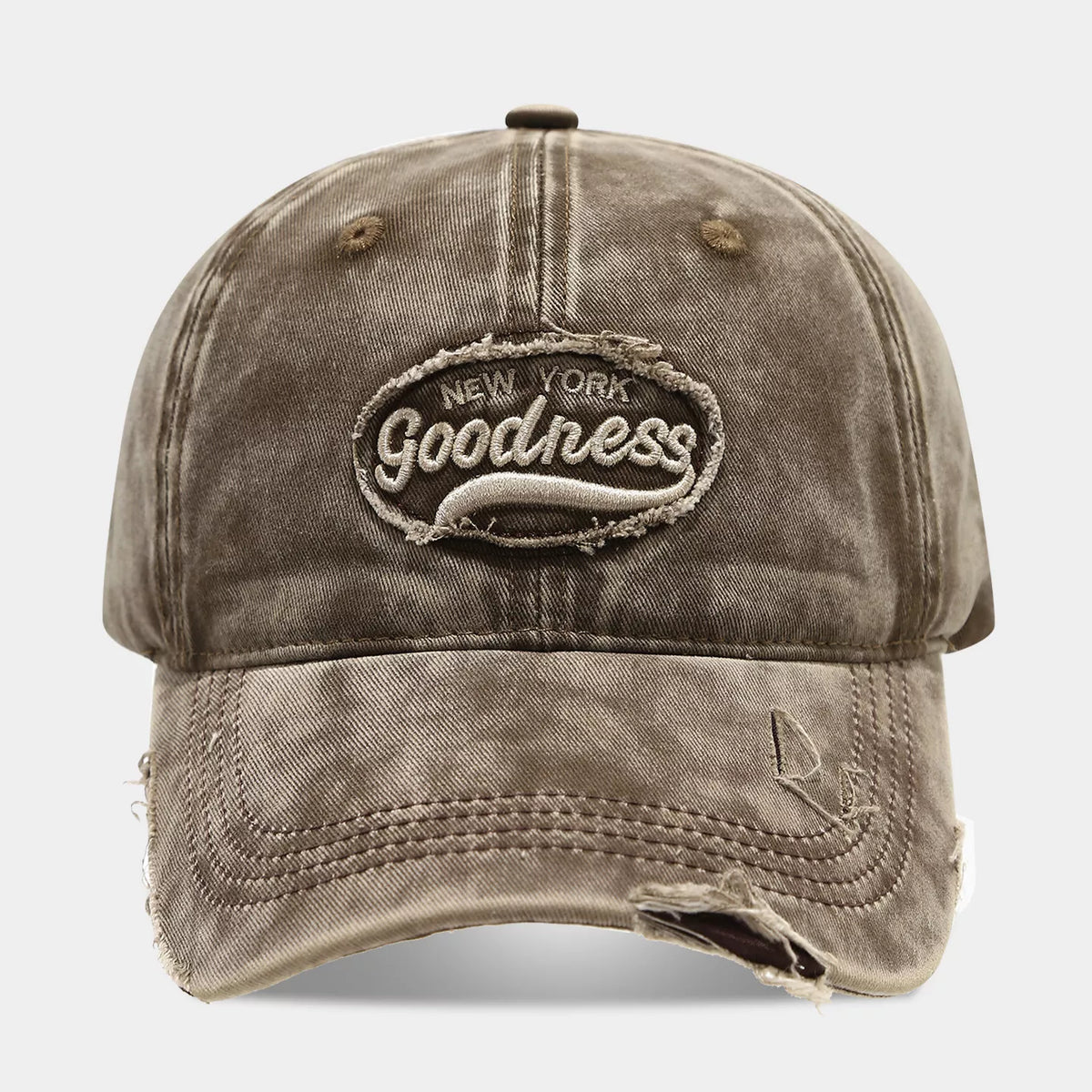 Distressed Washed Cotton Baseball Cap - Lilixa.store
