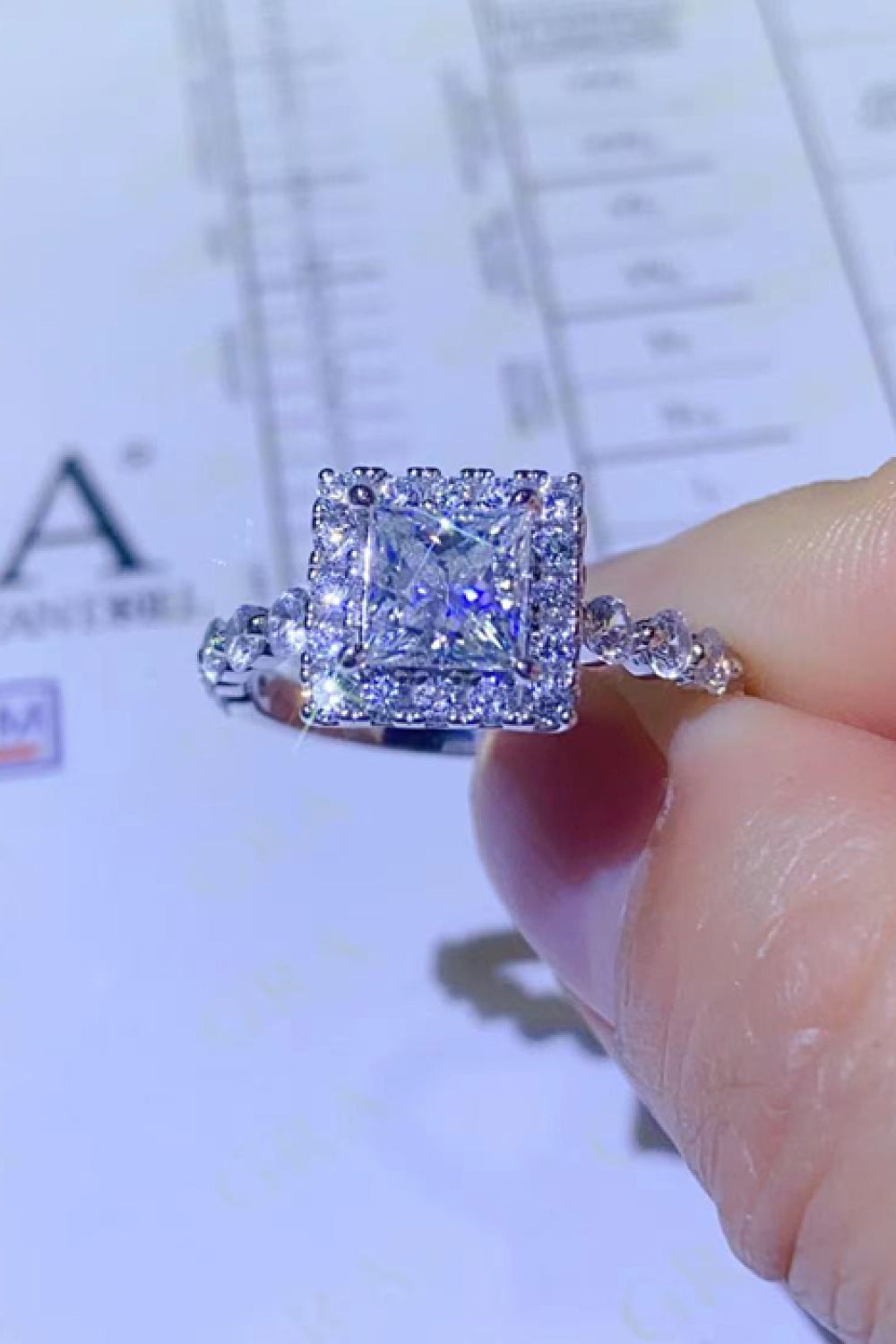 Adored 1 Carat Moissanite Square Ring - Lilixa.store