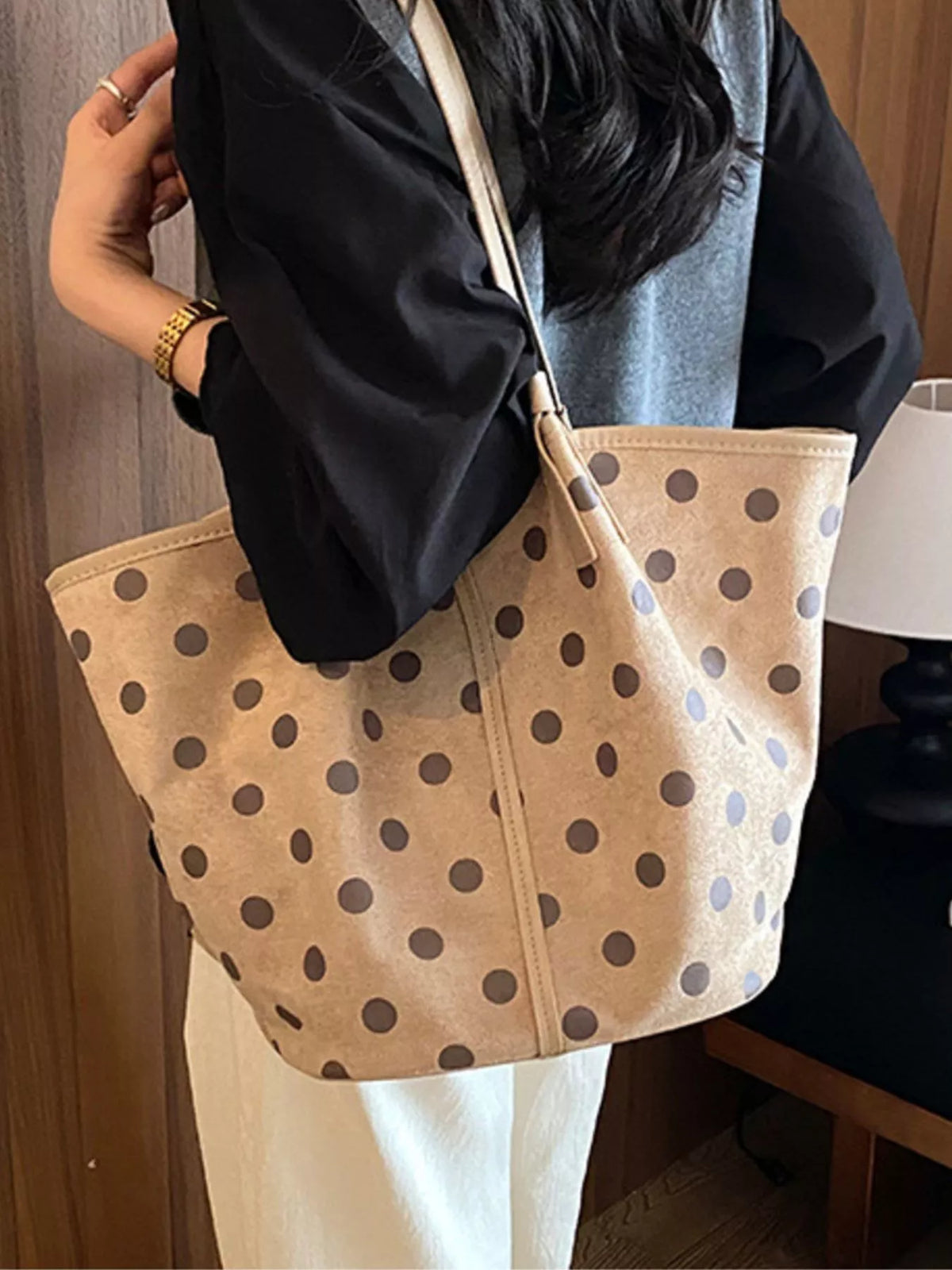 Polka Dot Tote Bag, view 3