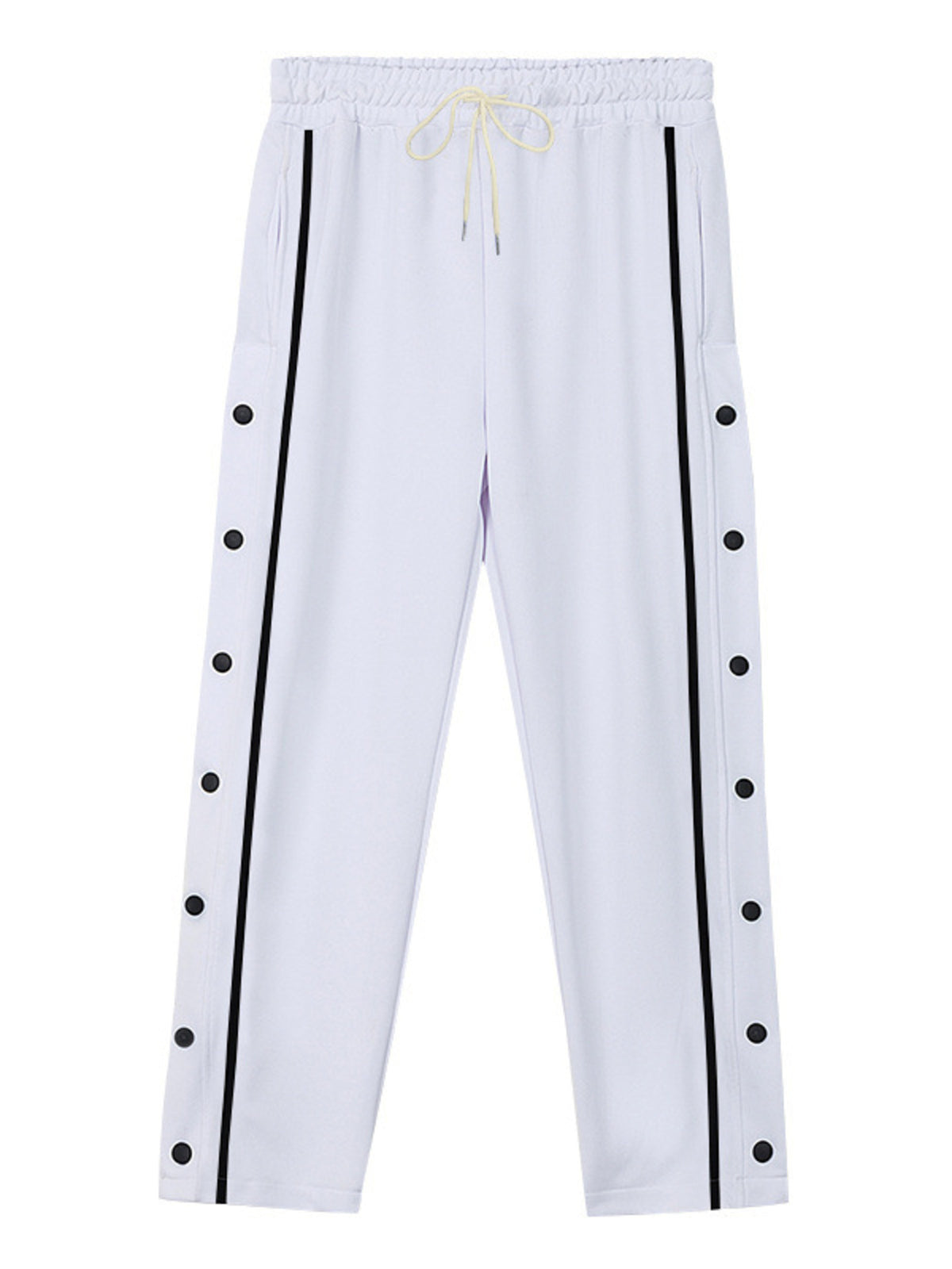 Men's Full Size Side Snap Button Pants Plus Size