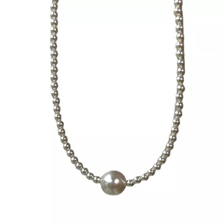 Pearl Bead Choker Necklace - Lilixa.store