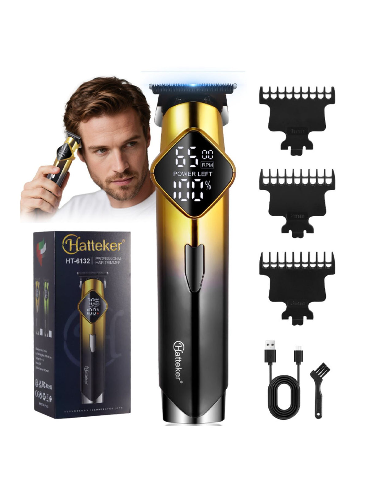 Cordless Hair Clipper with LED Display - Lilixa.store