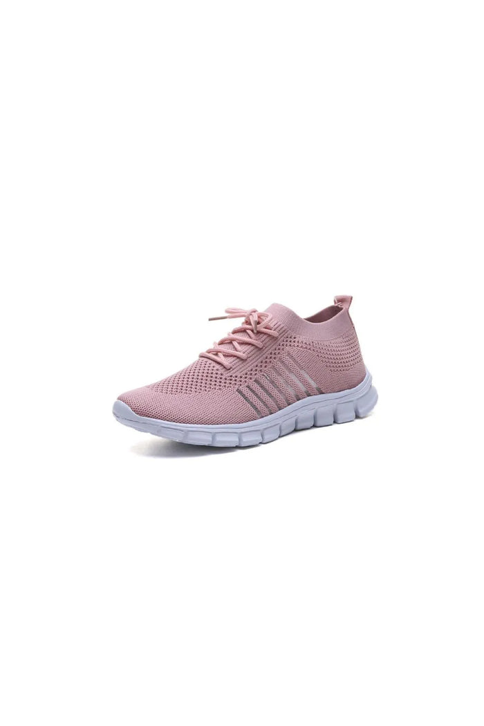 Breathable Mesh Round Toe Lace Up Athletic - Lilixa.store