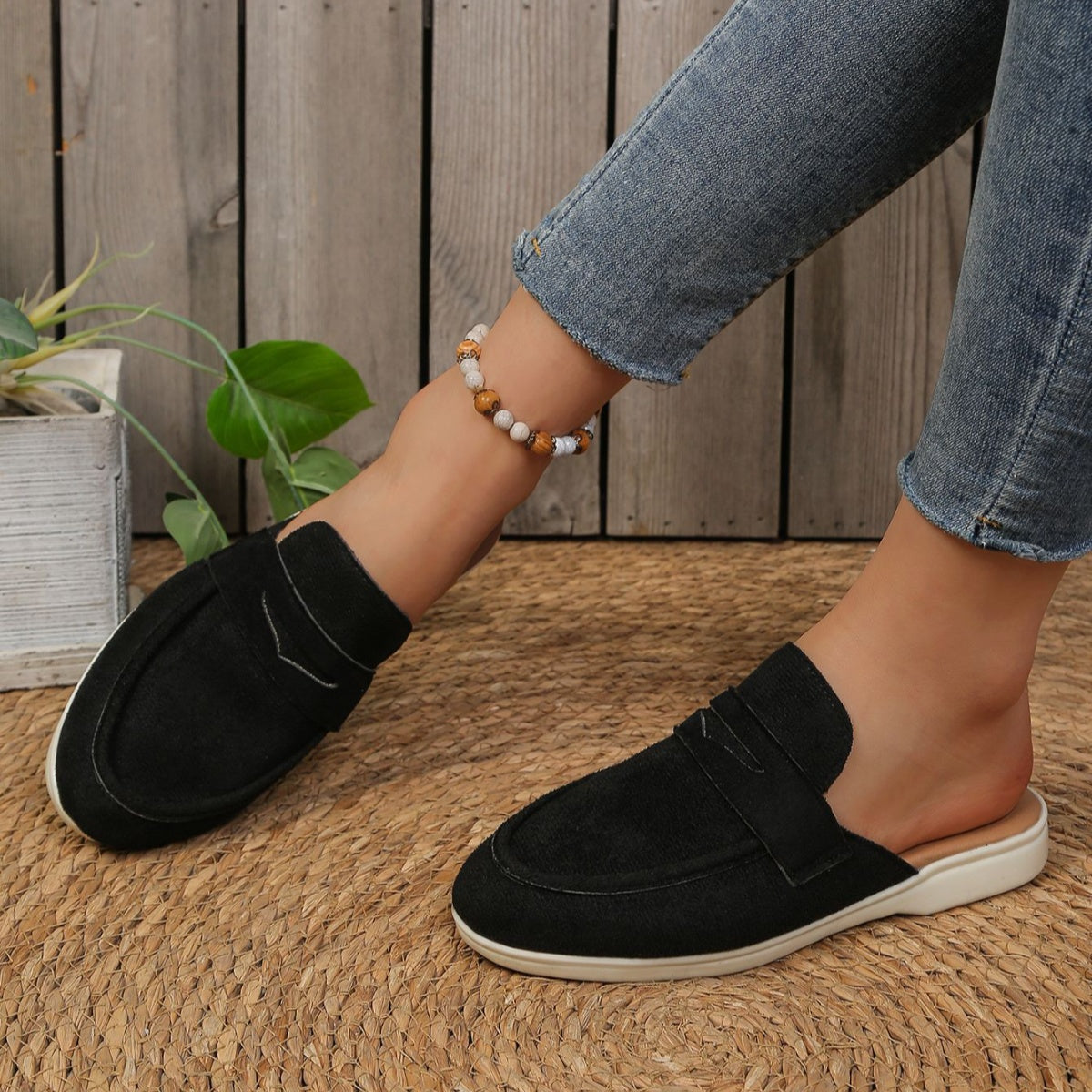 Round Toe Slip-Ons, view 2