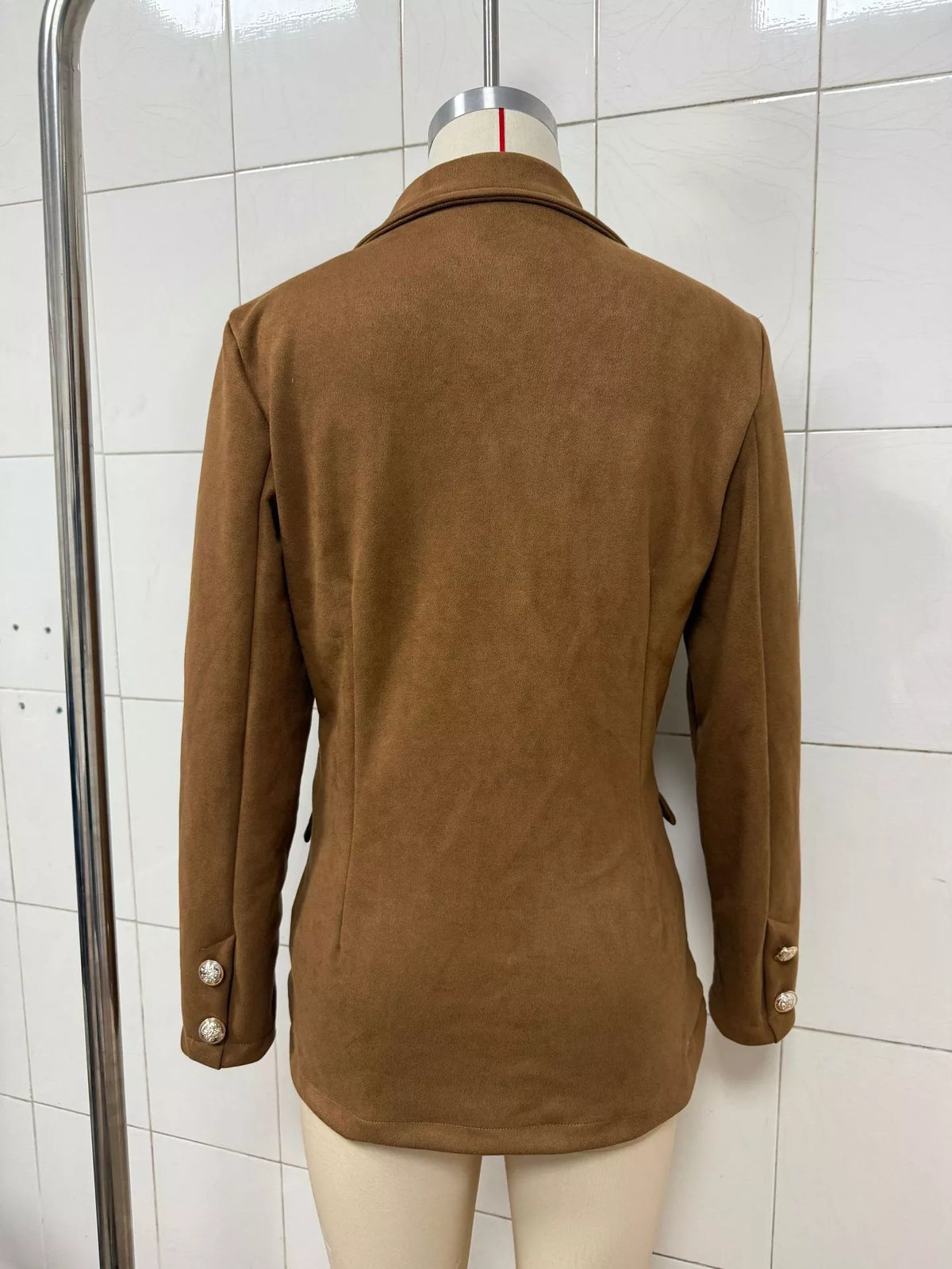 Single-Breasted Lapel Collar Blazer - Lilixa.store
