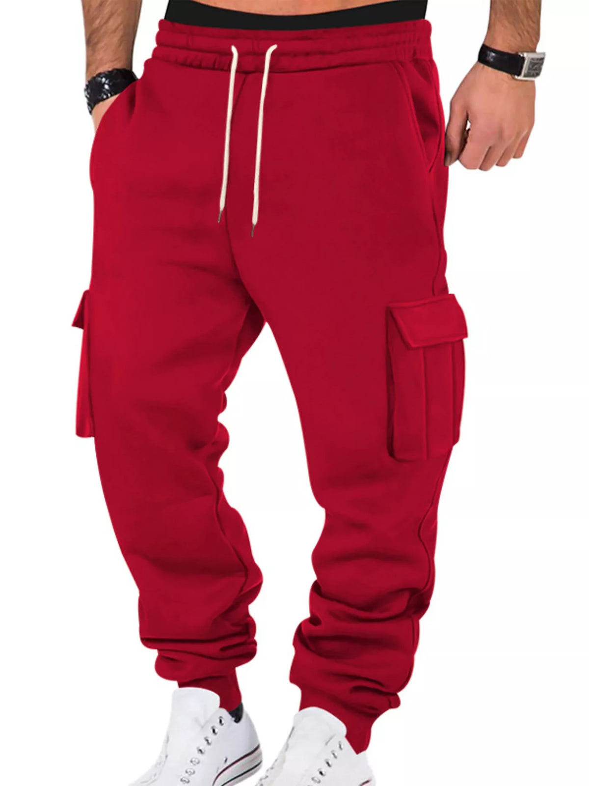 Men's Full Size Casual Joggers with Multi-Pocket Plus Size - Lilixa.store