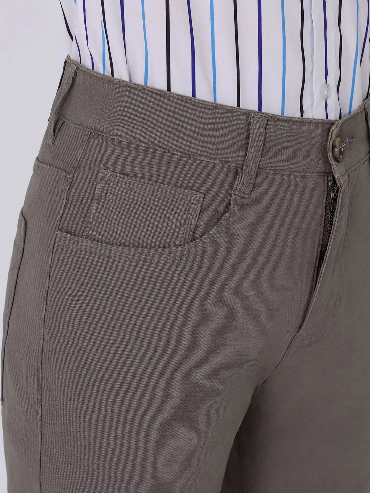 Men's Straight-Leg Casual Pants in Gray, view 5